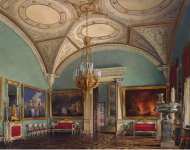 Hau Edward Petrovich Interiors of the Winter Palace. The Fourth Room of the War Gallery - Hermitage